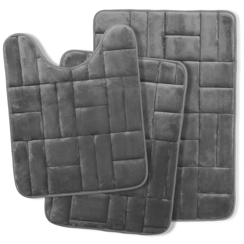 Clara Clark Memory Foam Bath Rug with NonSlip Backing & Reviews Wayfair